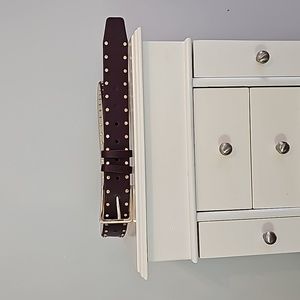 Burgundy belt from White House Black Market